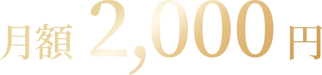 月額2,000円